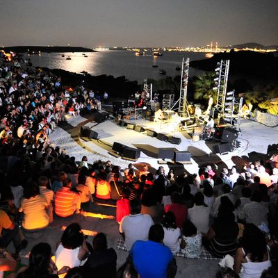 Open-air amphitheater at Paros Park